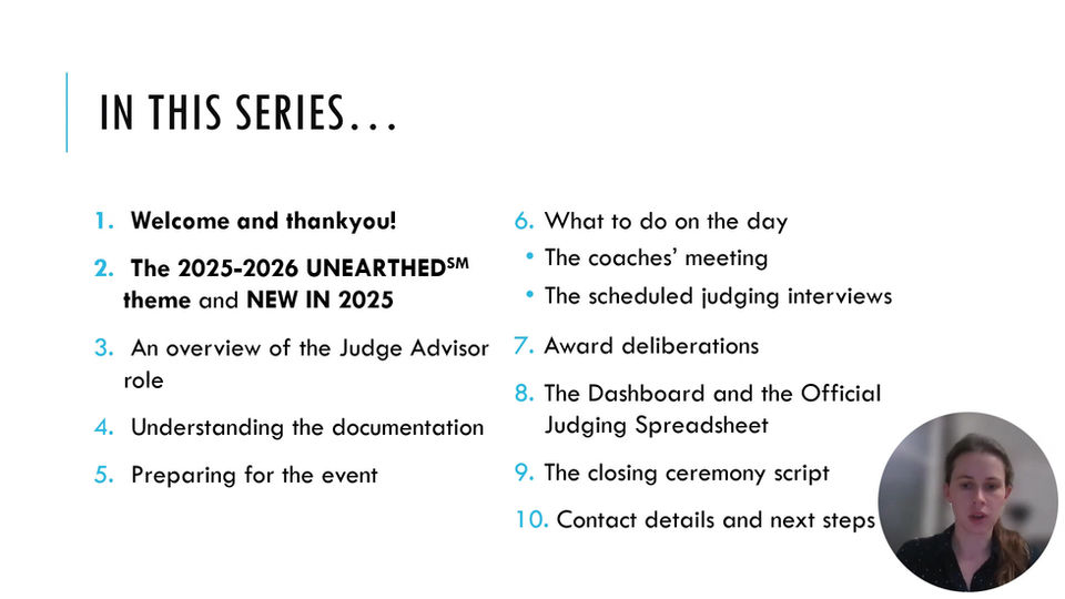 1. Judge Advisor Training: Welcome and Thank You